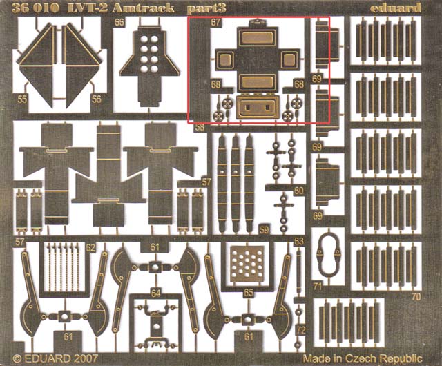 Eduard Ätzteile - LVT-2 Amtrack