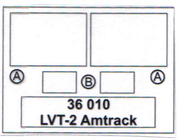 Eduard Ätzteile - LVT-2 Amtrack