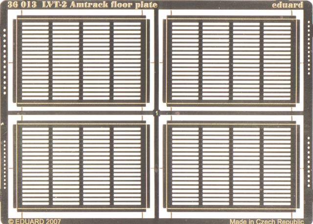 Eduard Ätzteile - LVT-2 Amtrack: floor plate