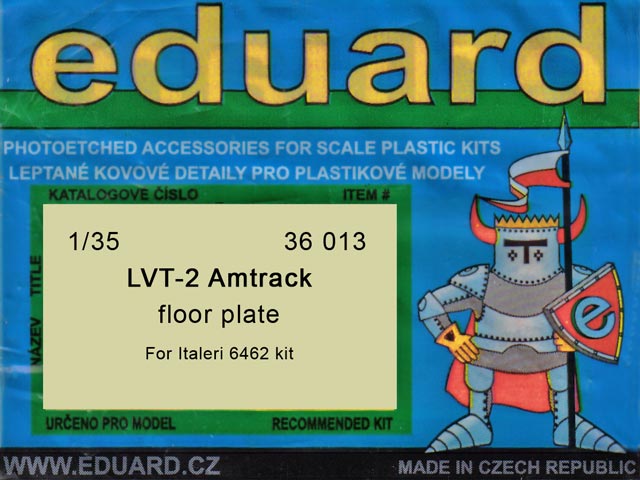 Eduard Ätzteile - LVT-2 Amtrack: floor plate