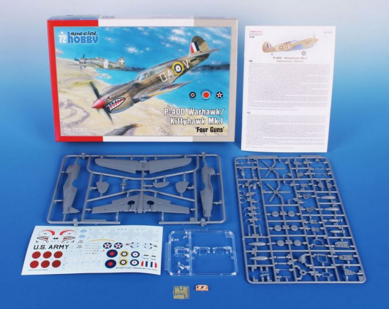 Special Hobby - P-40D Warhwak / Kittyhawk Mk.I "Four Guns"