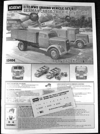 Academy - German Cargo Truck early & late