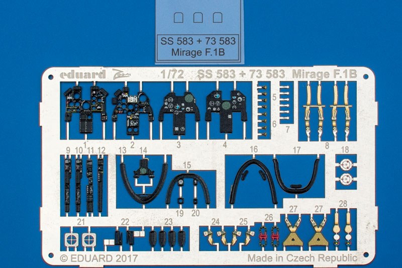 Eduard Ätzteile - Mirage F.1B