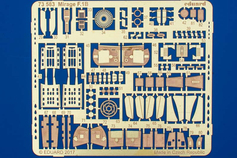 Eduard Ätzteile - Mirage F.1B