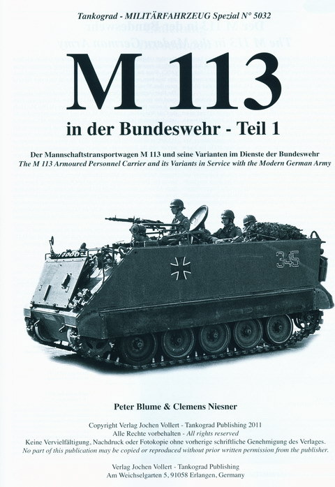 Tankograd 5032 M 113 in der Bundeswehr Teil 1 Panzer-Modellbau/Fotos/BW/Bilder 