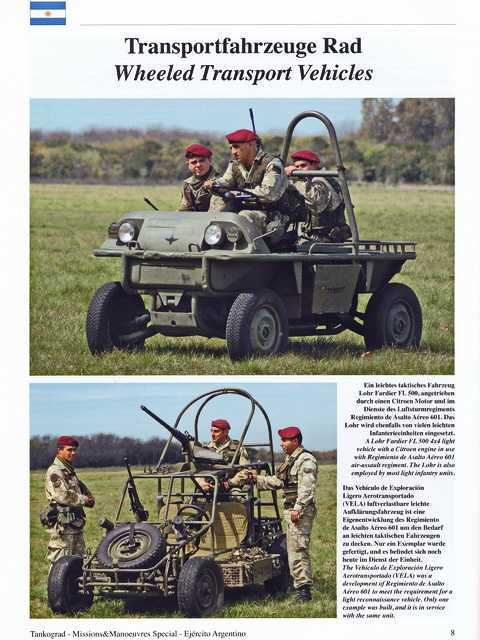  - Ejército Argentino - Vehicles of the Modern Argentine Army