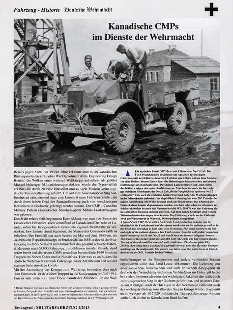  - Tankograd MILITÄRFAHRZEUG Ausgabe 1/2013