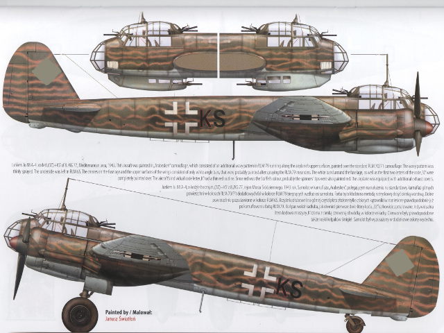 Ju 88 A-4, 3Z+KS, 8./KG 77, Mittelmeer, 1943