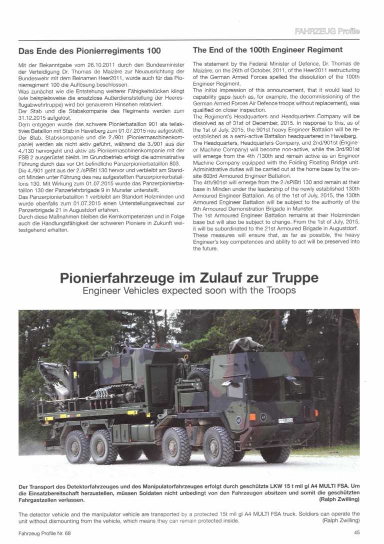  - Moderne Pionierfahrzeuge der Bundeswehr