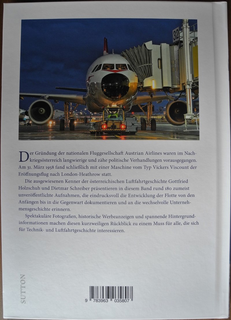  - Die Flugzeugtypen der Austrian Airlines