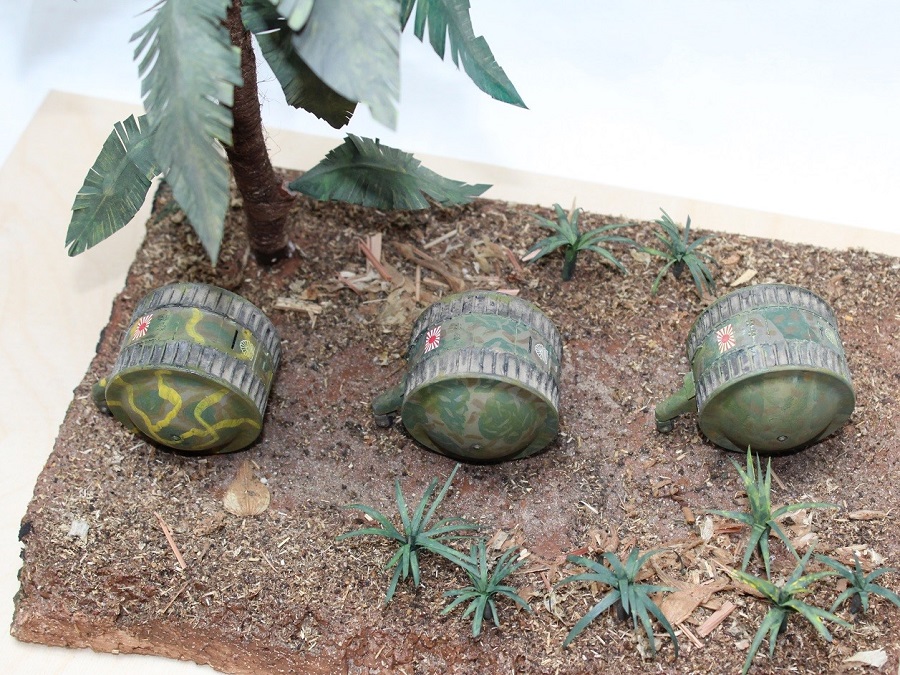 Pflanzen aus Papier fürs Diorama