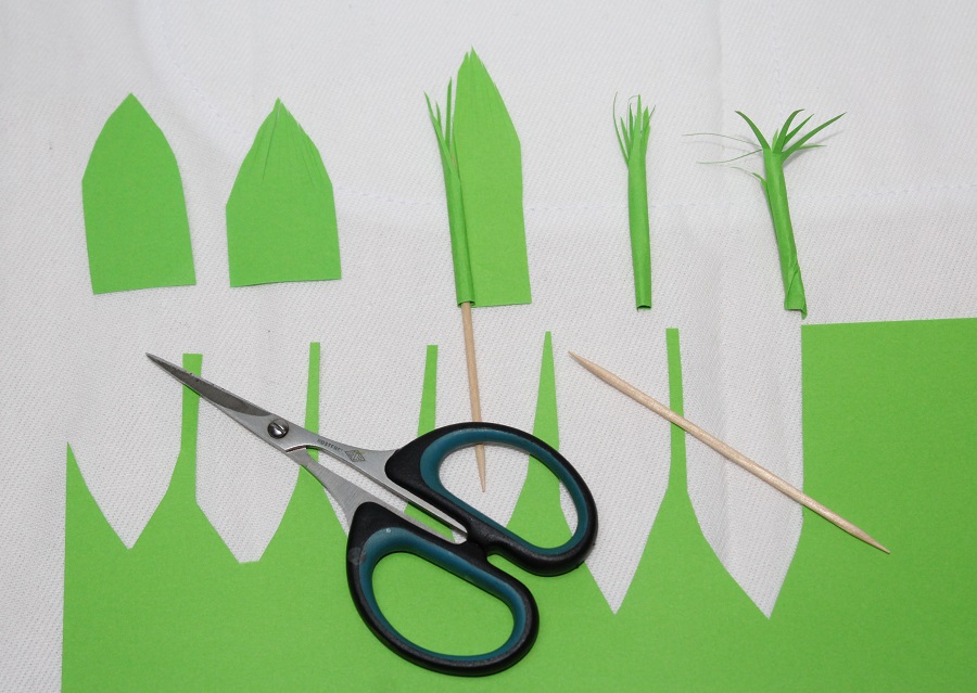 Pflanzen aus Papier fürs Diorama