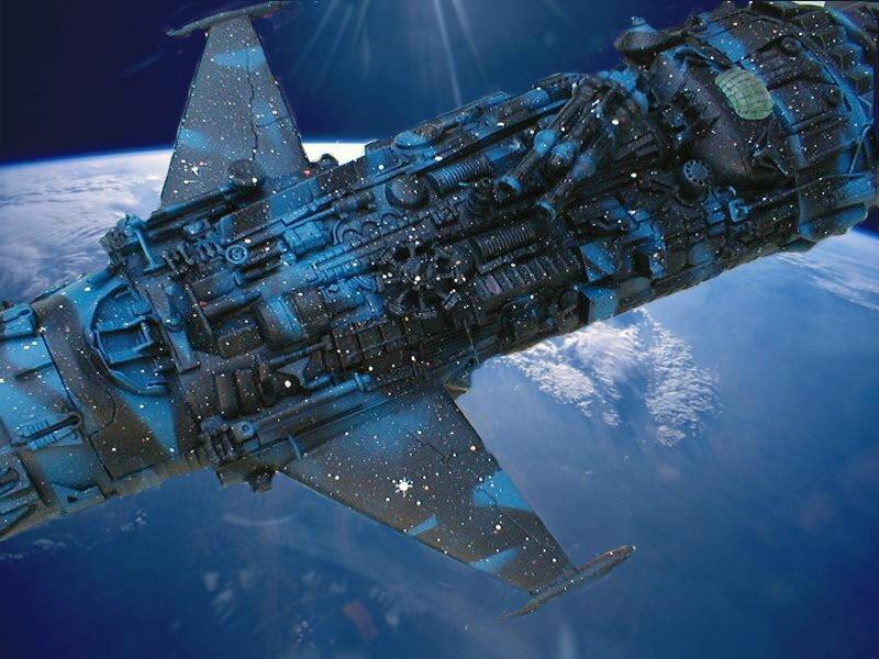 Raumschiff V-3010 Maßstab 1:800